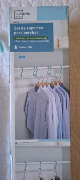 3 Soportes para Perchas - Ahorro Espacio