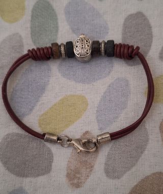 Braccialetto Cuoio Marrone Etnico