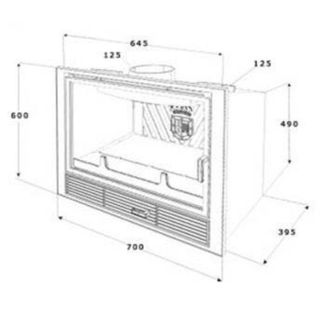 Chimenea Hergom Compacto C6 70cm