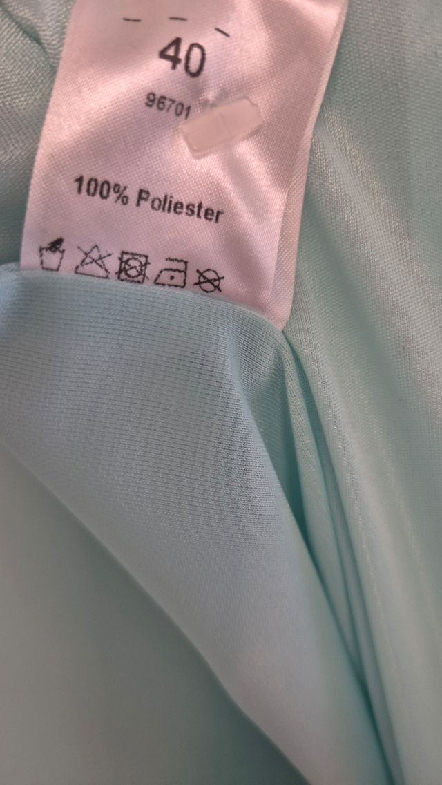 Vestido invitada- midi - verde agua - Talla 40 M/L