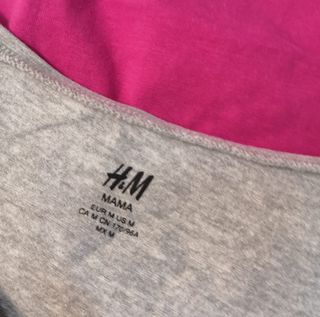 2 Camisetas premamá H&M M