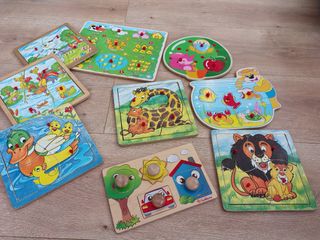 8 Puzzles infantiles de madera