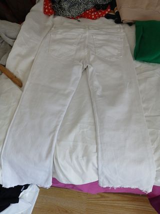 Pantalones Zara blancos talla S