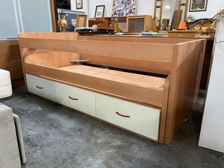 Cama nido 2ª mano - madera beige/blanca