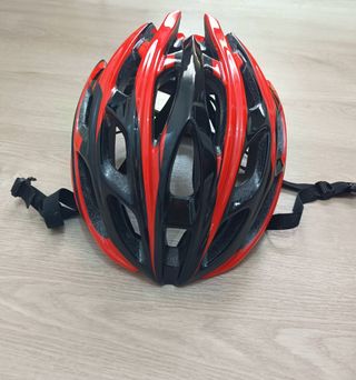 Casco bici rojo-negro GES