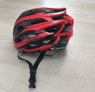 Casco bici rojo-negro GES
