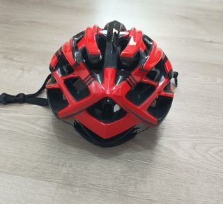 Casco bici rojo-negro GES