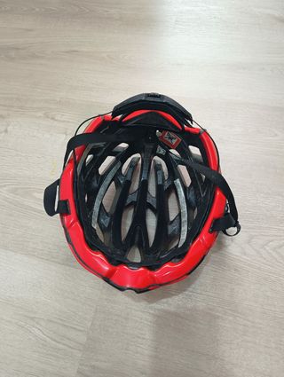 Casco bici rojo-negro GES