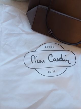 Bolso bandolera marrón-gris de piel