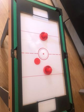 Mesa 4 en 1: Futbolín, Ping Pong, Air Hockey, Bill