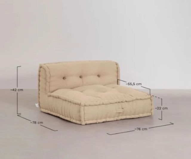  NUEVO!! Sofá  modular sklum blanco rizo 