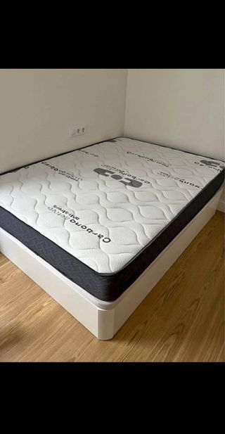 Colchon viscolastica y cama con almacenaje