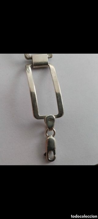 #1042 pulsera plata 925 eslabón cuadrado
