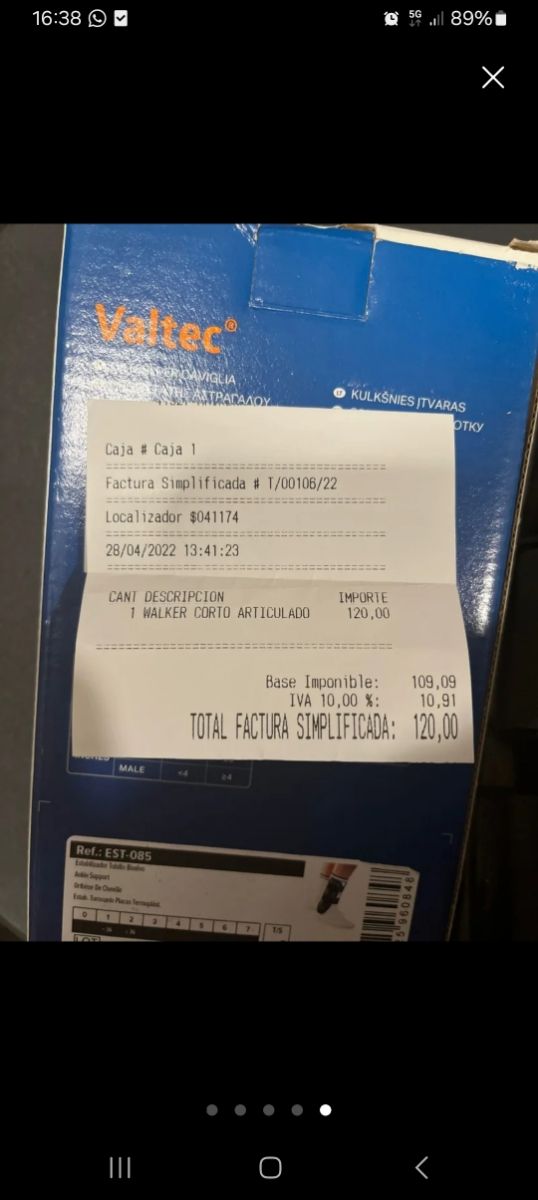 Bota walker Valtec - Negra