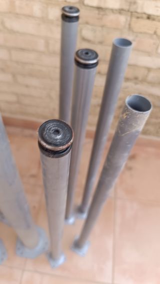 Patas mesa metalicas -  9 uds