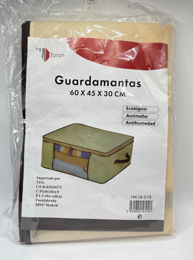 Caja tela Guardamantas