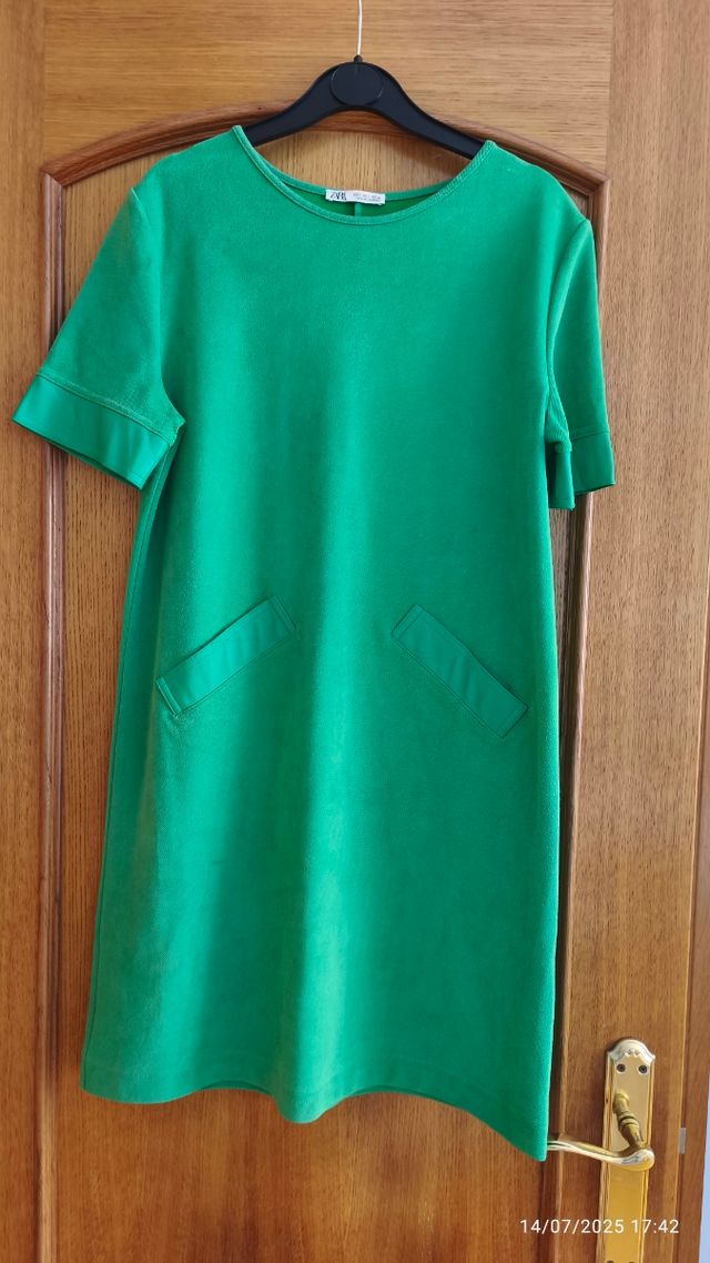 Vestido Zara verde - Talla S