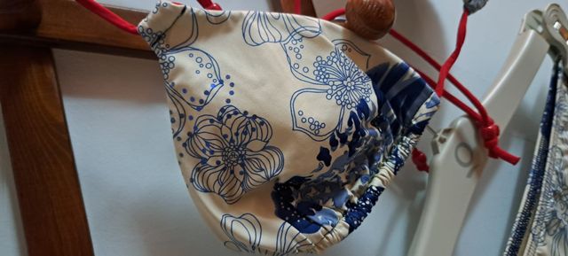 Bikini Triumph blu e bianco