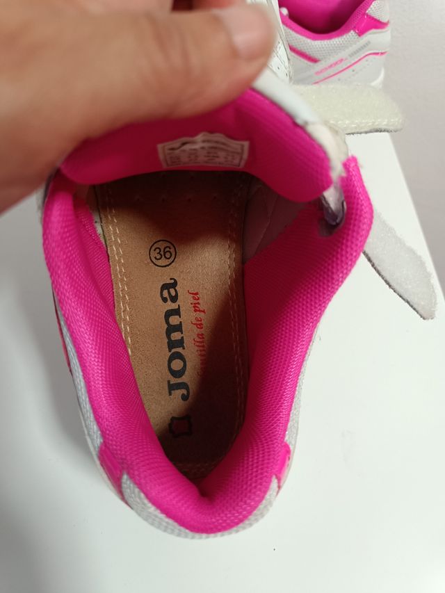 Zapatillas Joma blancas y rosas nº36