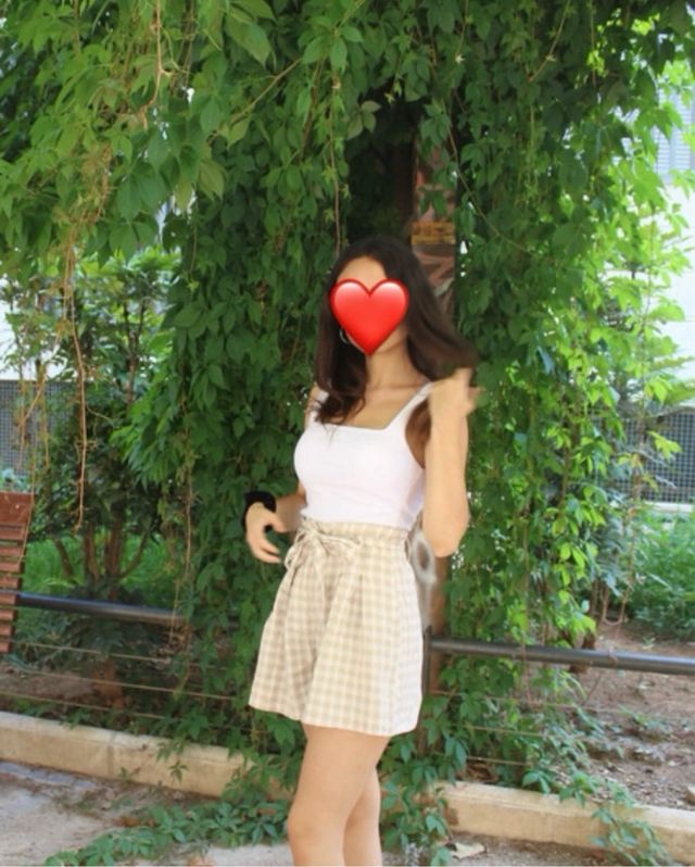 Shorts cuadros Zara beige