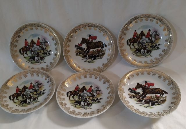 6 Platos Hípica Vintage MAH VIGO
