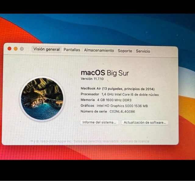 MacBook Air 13" - Plata