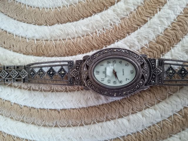 Reloj pulsera plata mujer