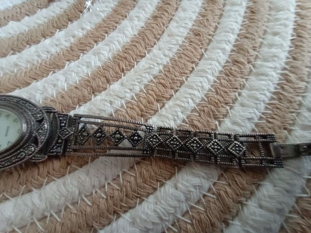 Reloj pulsera plata mujer