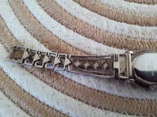 Reloj pulsera plata mujer