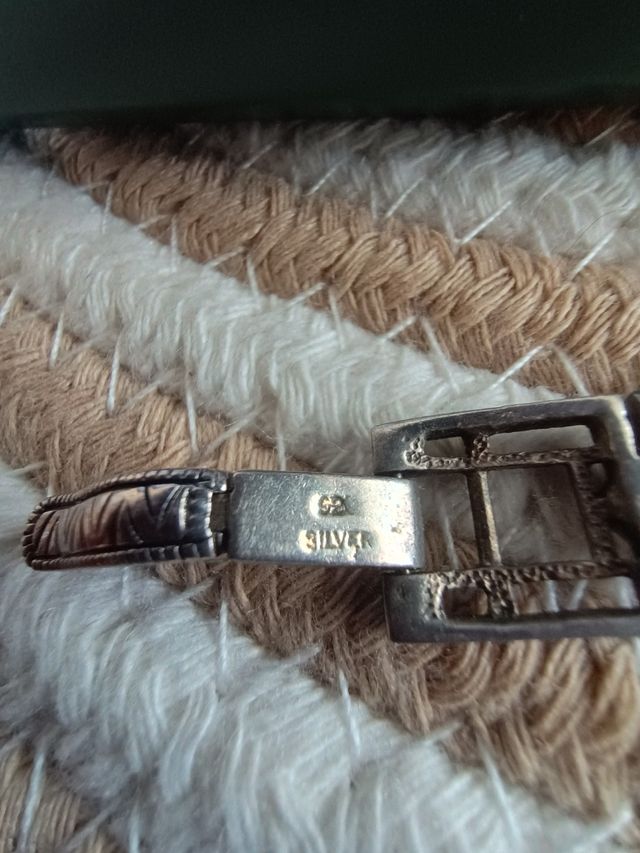 Reloj pulsera plata mujer