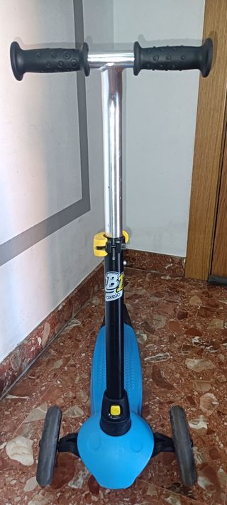 Patin Oxelo B1 3Ruedas 2Azules 1Naranja