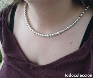 #1046 gargantilla de bolas plata 925