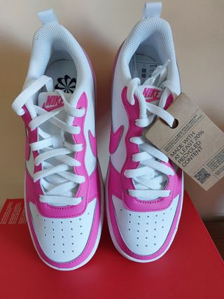 Zapatillas Nike Court Borough Rosa-Blancas
