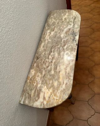 Mesa consola mármol - madera - estilo clásico