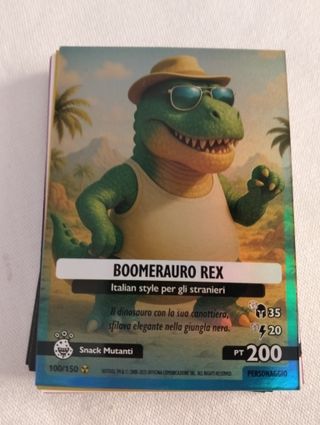 Carta Skifidol Italian Brainrot - Boomerauro Rex
