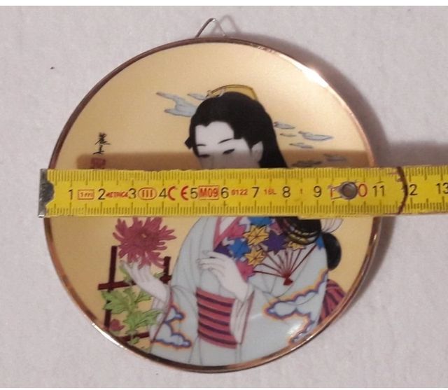 Piattino decorativo geisha Japan vintage