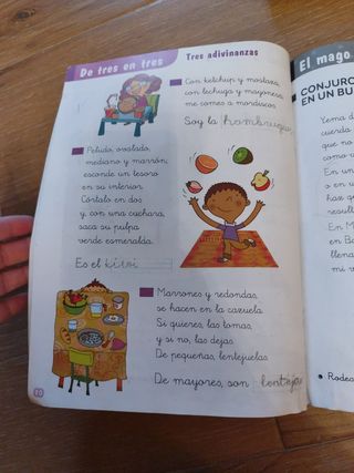 Lecturas: Ensalada de letras. 1 Primaria. Más S...