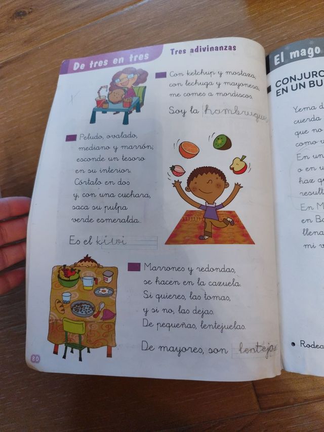 Lecturas: Ensalada de letras. 1 Primaria. Más S...
