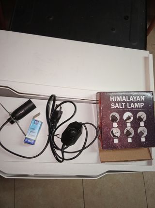 Lámpara de sal del Himalaya