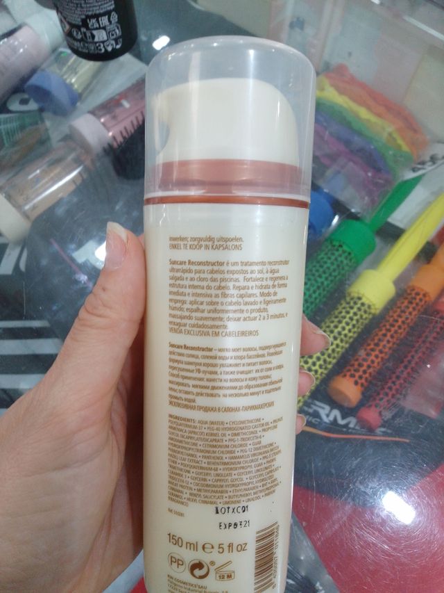 Reparador capilar para depois do sol ou da piscina