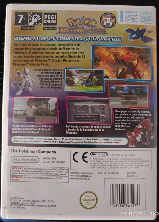 Pokémon Battle Revolution Wii PAL