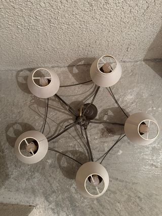 Candelabro 5 luces - marrón