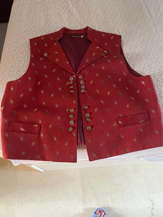 Chaleco fallero C-Lorca rojo - Talla L