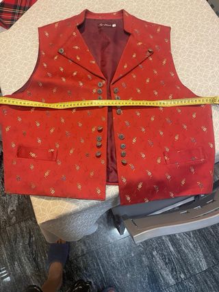 Chaleco fallero C-Lorca rojo - Talla L