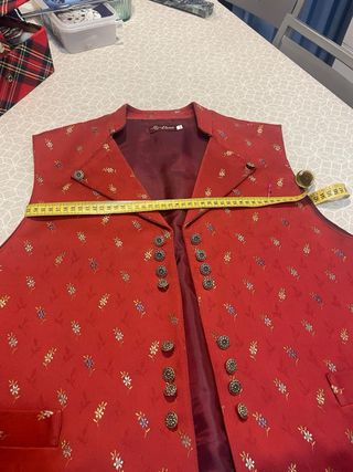 Chaleco fallero C-Lorca rojo - Talla L