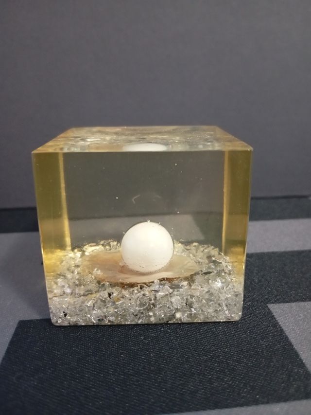 Cubetto resina perla conchiglia