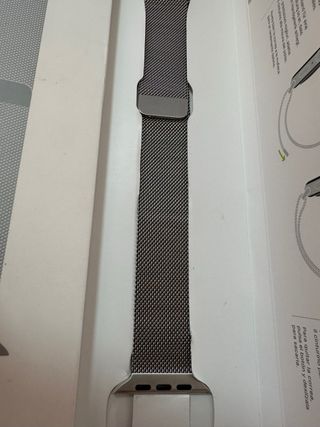 Correa Apple Watch Milanese Loop 44mm Plata