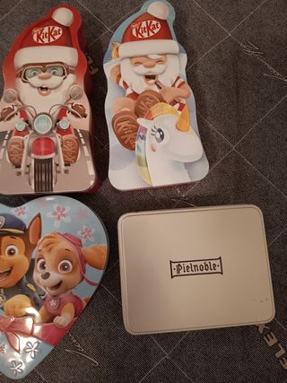 4 Cajas metalicas para manualidades