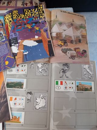 Lotes albums cromos antiguos Disney, Spiderman