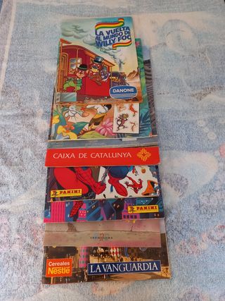 Lotes albums cromos antiguos Disney, Spiderman